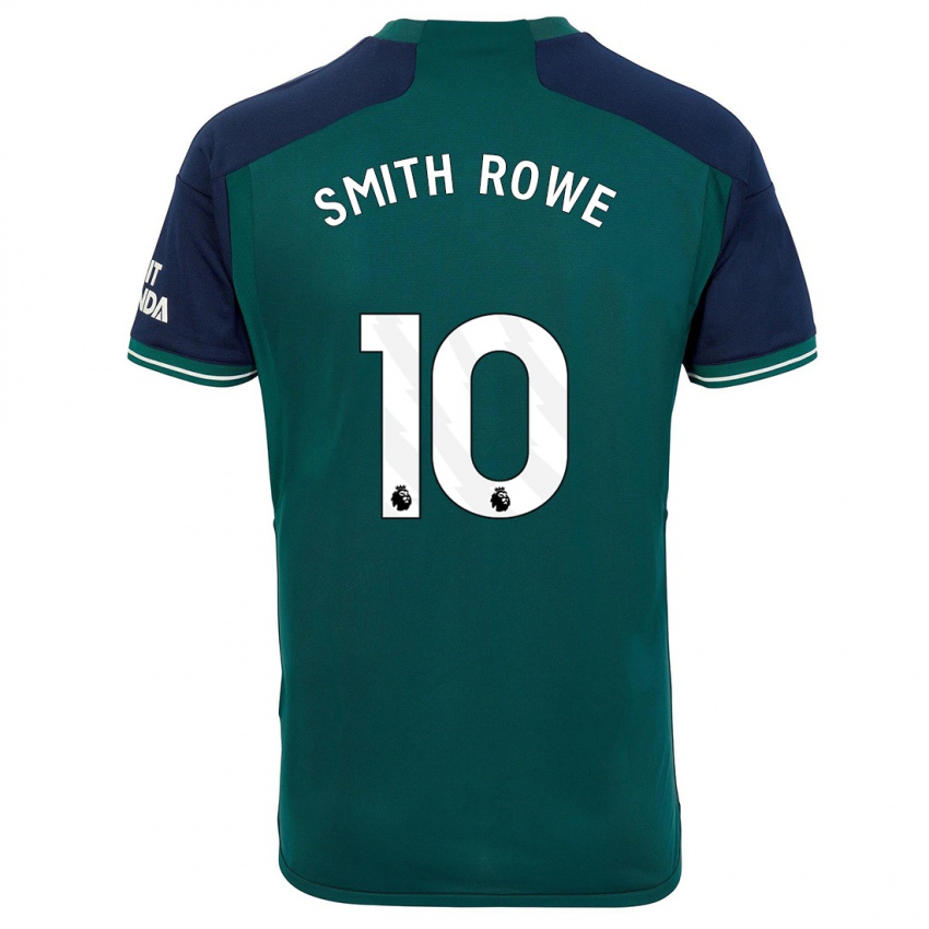 Niño Camiseta Emile Smith Rowe #10 Verde Equipación Tercera 2023/24 La Camisa Chile