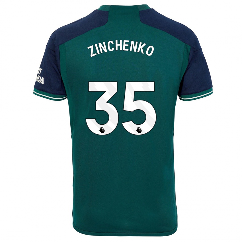 Niño Camiseta Oleksandr Zinchenko #35 Verde Equipación Tercera 2023/24 La Camisa Chile
