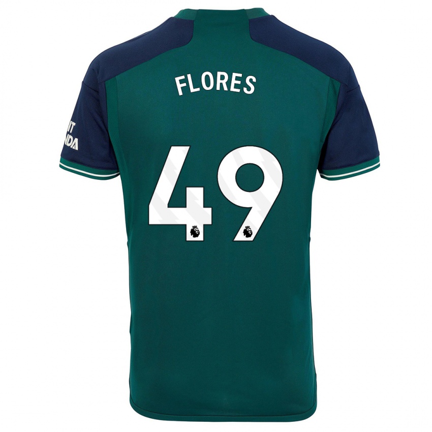 Niño Camiseta Marcelo Flores #49 Verde Equipación Tercera 2023/24 La Camisa Chile