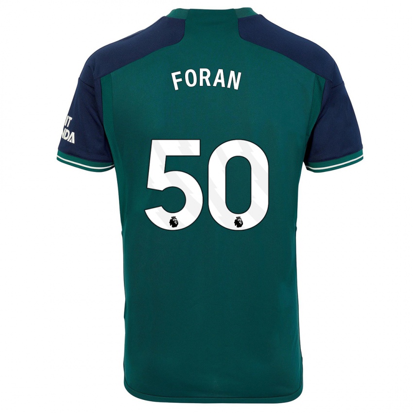Niño Camiseta Taylor Foran #50 Verde Equipación Tercera 2023/24 La Camisa Chile