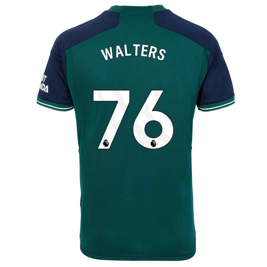 Niño Camiseta Reuell Walters #76 Verde Equipación Tercera 2023/24 La Camisa Chile