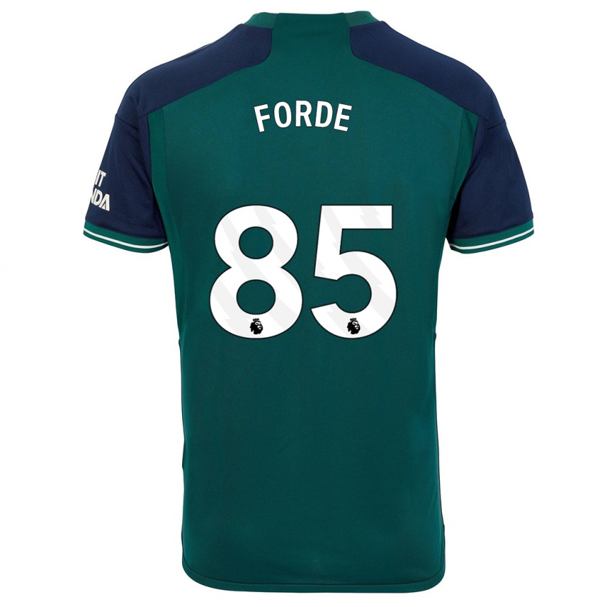 Niño Camiseta Romari Forde #85 Verde Equipación Tercera 2023/24 La Camisa Chile