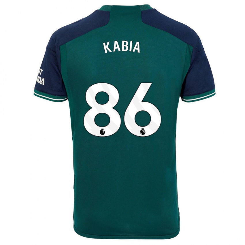 Niño Camiseta Ismeal Kabia #86 Verde Equipación Tercera 2023/24 La Camisa Chile