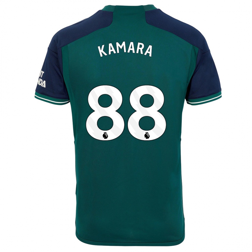 Niño Camiseta Osman Kamara #88 Verde Equipación Tercera 2023/24 La Camisa Chile