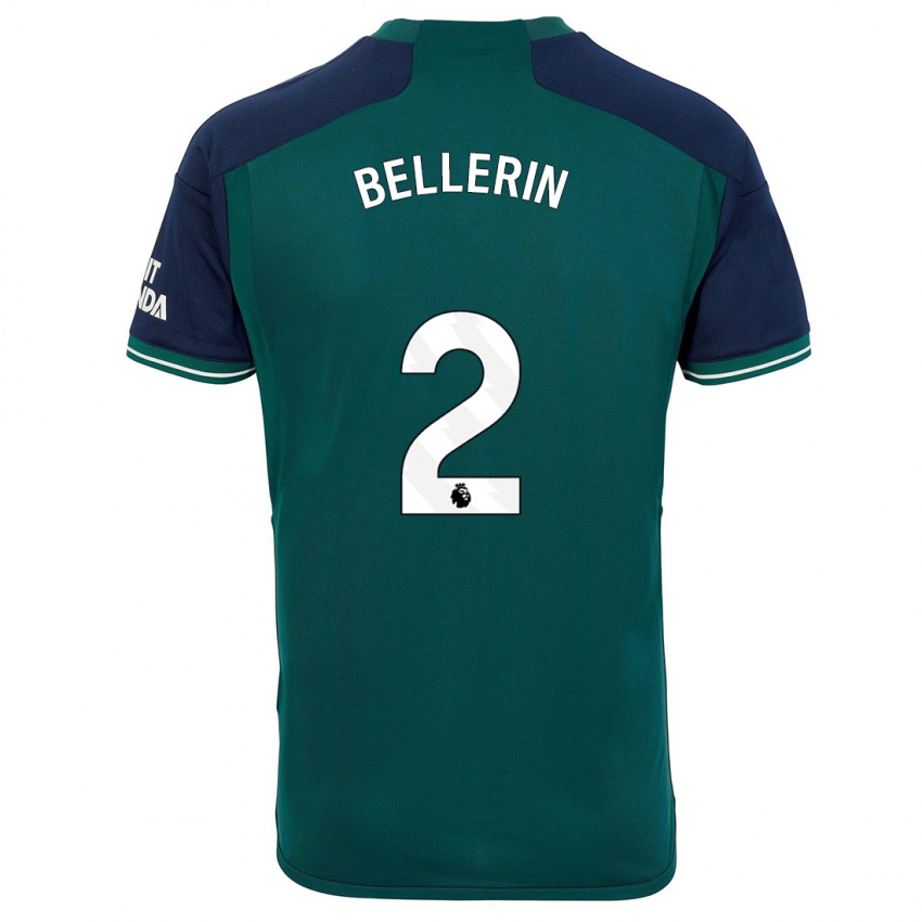 Niño Camiseta Hector Bellerin #2 Verde Equipación Tercera 2023/24 La Camisa Chile