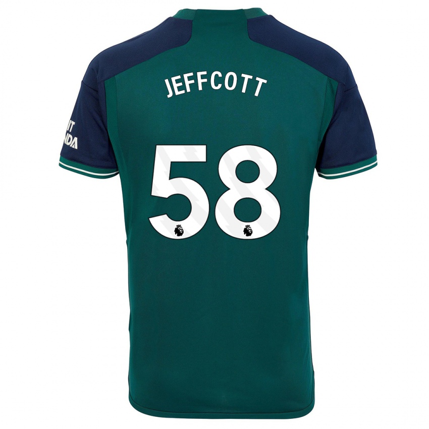 Niño Camiseta Henry Jeffcott #58 Verde Equipación Tercera 2023/24 La Camisa Chile