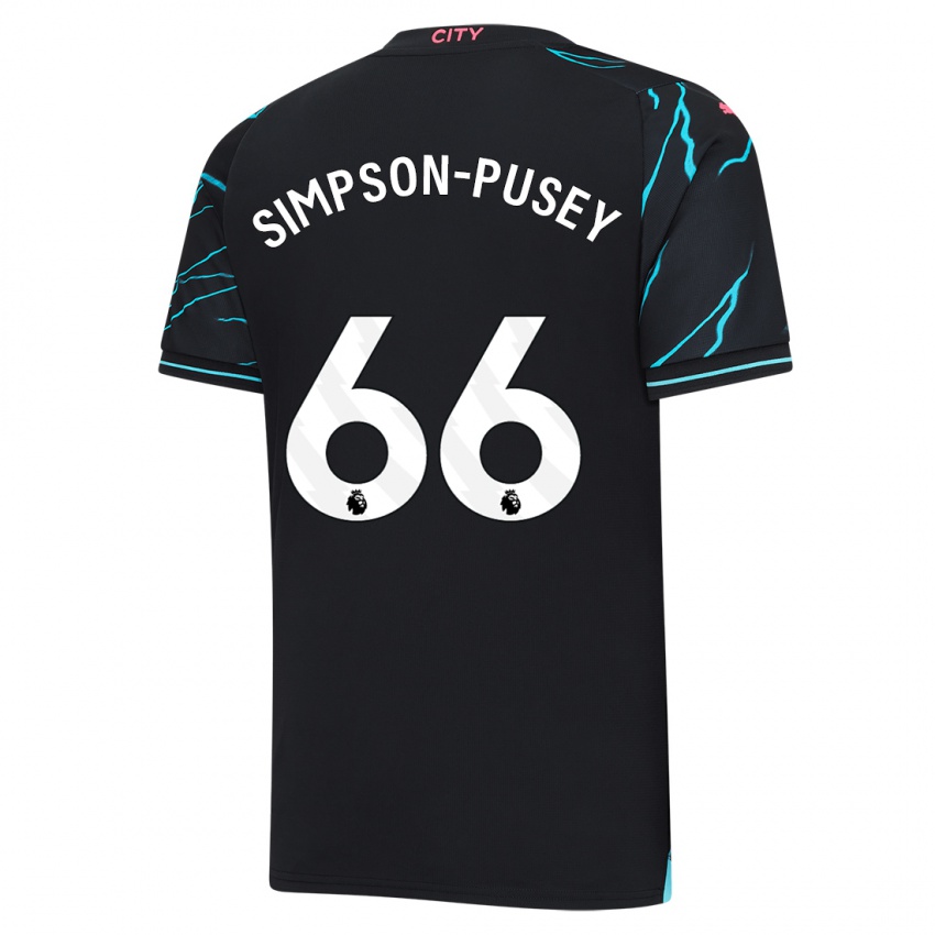 Niño Camiseta Jahmai Simpson-Pusey #66 Azul Oscuro Equipación Tercera 2023/24 La Camisa Chile