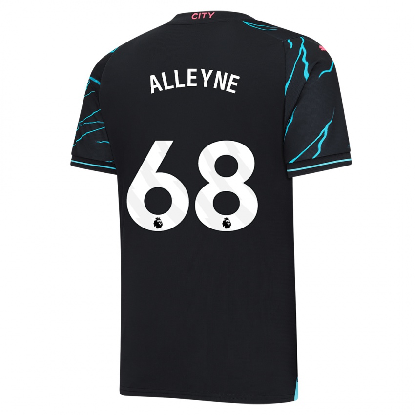 Niño Camiseta Max Alleyne #68 Azul Oscuro Equipación Tercera 2023/24 La Camisa Chile