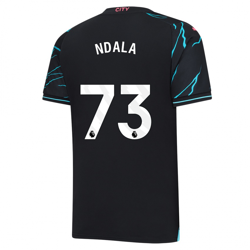 Niño Camiseta Joel Ndala #73 Azul Oscuro Equipación Tercera 2023/24 La Camisa Chile