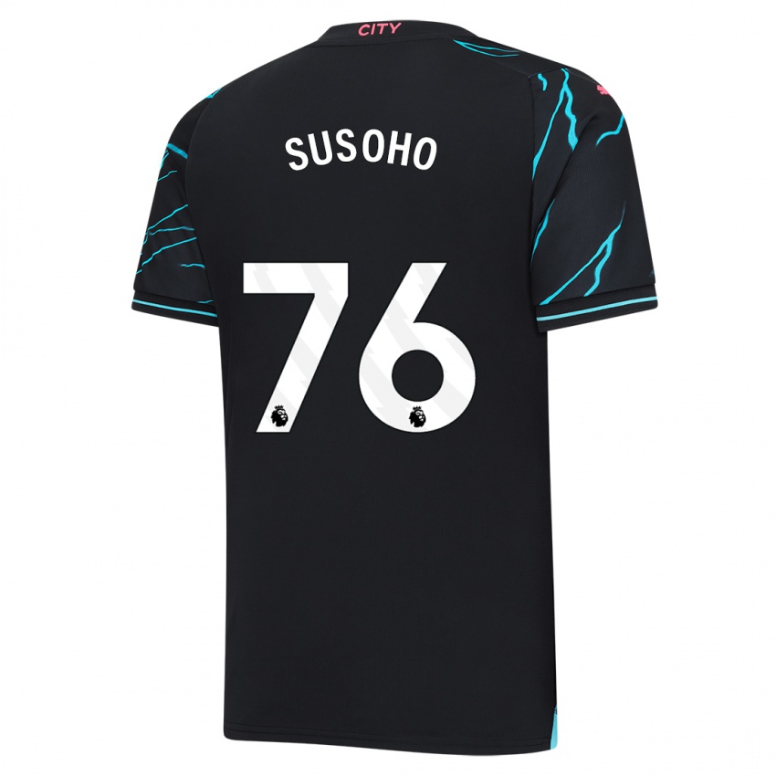 Niño Camiseta Mahamadou Susoho #76 Azul Oscuro Equipación Tercera 2023/24 La Camisa Chile