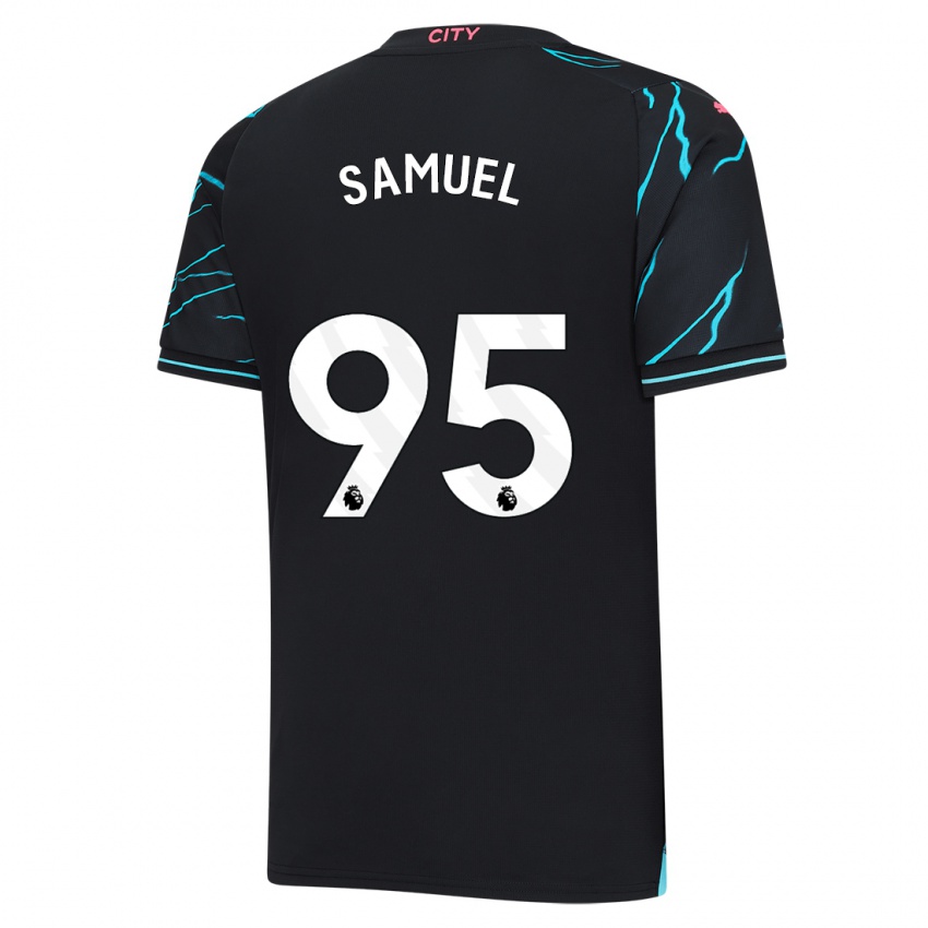 Niño Camiseta Lakyle Samuel #95 Azul Oscuro Equipación Tercera 2023/24 La Camisa Chile