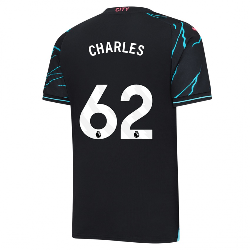 Niño Camiseta Shea Charles #62 Azul Oscuro Equipación Tercera 2023/24 La Camisa Chile