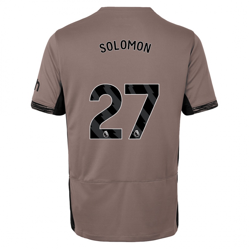 Niño Camiseta Manor Solomon #27 Beige Obscuro Equipación Tercera 2023/24 La Camisa Chile