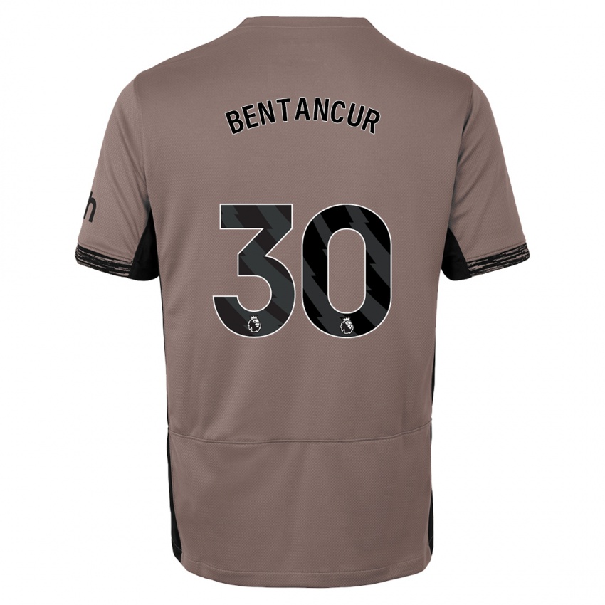 Niño Camiseta Rodrigo Bentancur #30 Beige Obscuro Equipación Tercera 2023/24 La Camisa Chile