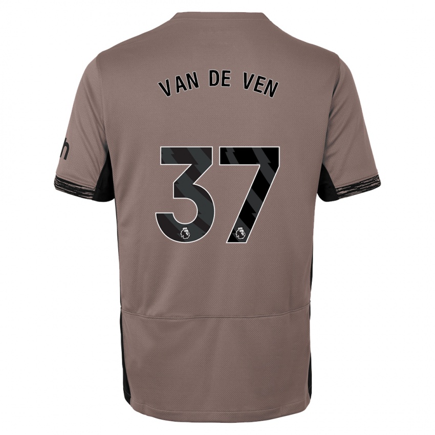 Niño Camiseta Micky Van De Ven #37 Beige Obscuro Equipación Tercera 2023/24 La Camisa Chile