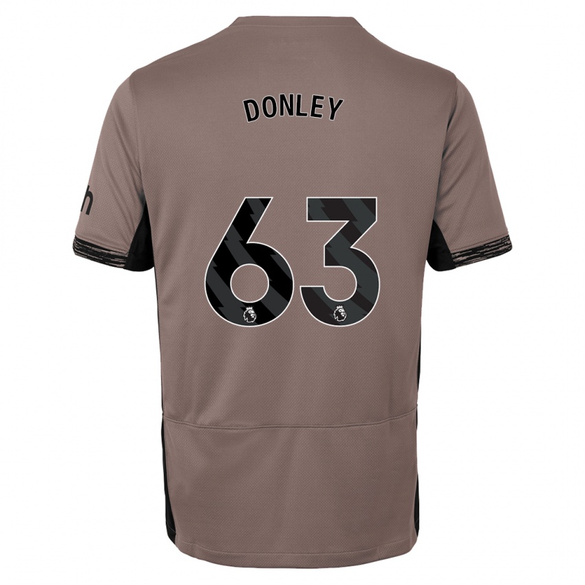 Niño Camiseta Jamie Donley #63 Beige Obscuro Equipación Tercera 2023/24 La Camisa Chile