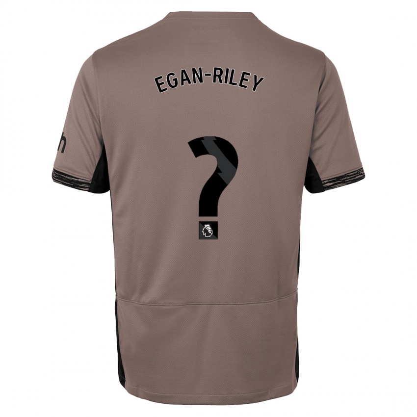 Niño Camiseta Roman Egan-Riley #0 Beige Obscuro Equipación Tercera 2023/24 La Camisa Chile