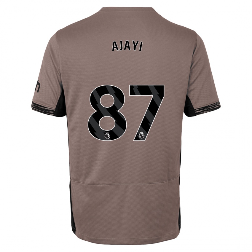 Niño Camiseta Damola Ajayi #87 Beige Obscuro Equipación Tercera 2023/24 La Camisa Chile