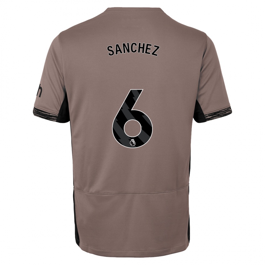 Niño Camiseta Davinson Sanchez #6 Beige Obscuro Equipación Tercera 2023/24 La Camisa Chile