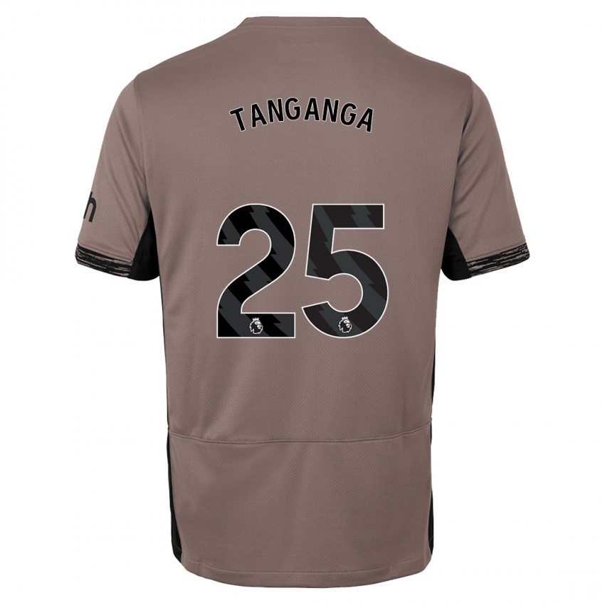 Niño Camiseta Japhet Tanganga #25 Beige Obscuro Equipación Tercera 2023/24 La Camisa Chile