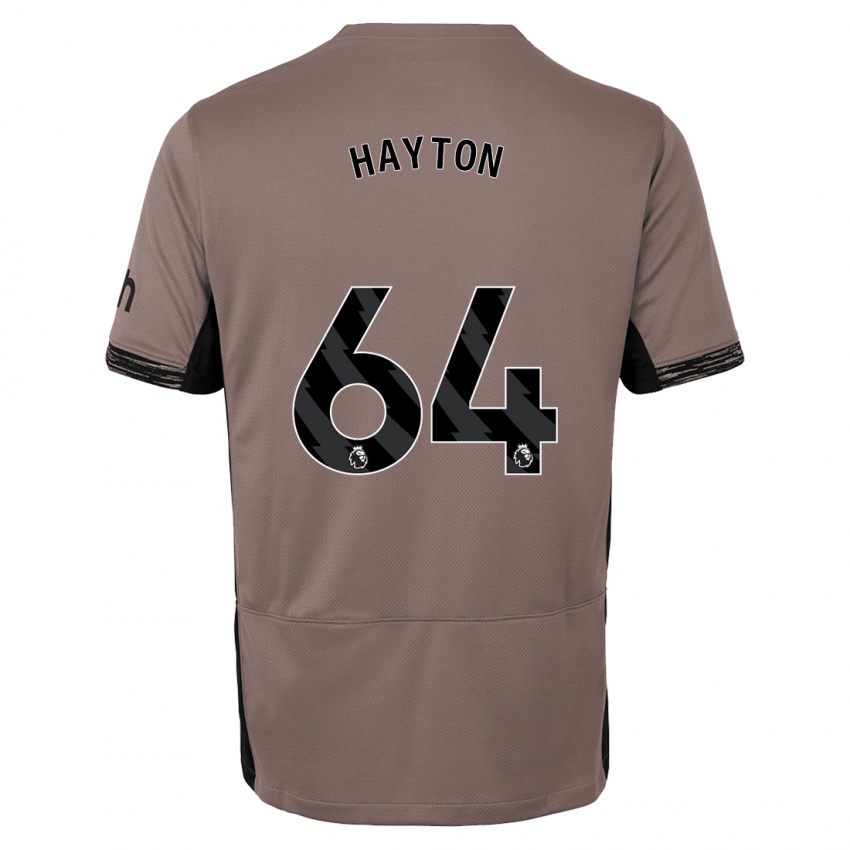 Niño Camiseta Adam Hayton #64 Beige Obscuro Equipación Tercera 2023/24 La Camisa Chile