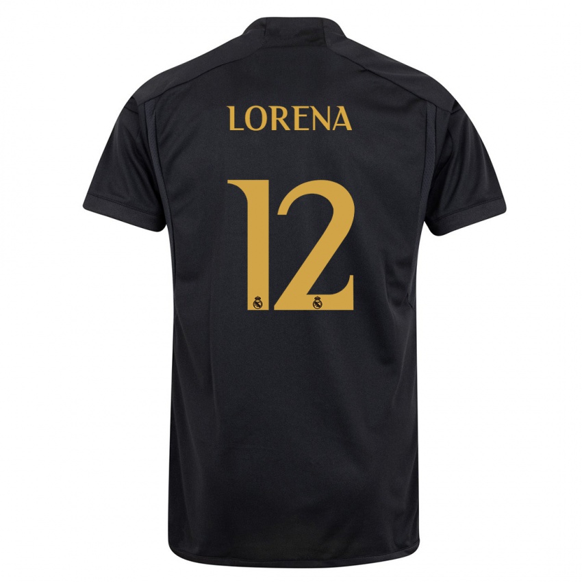 Niño Camiseta Lorena Navarro #12 Negro Equipación Tercera 2023/24 La Camisa Chile