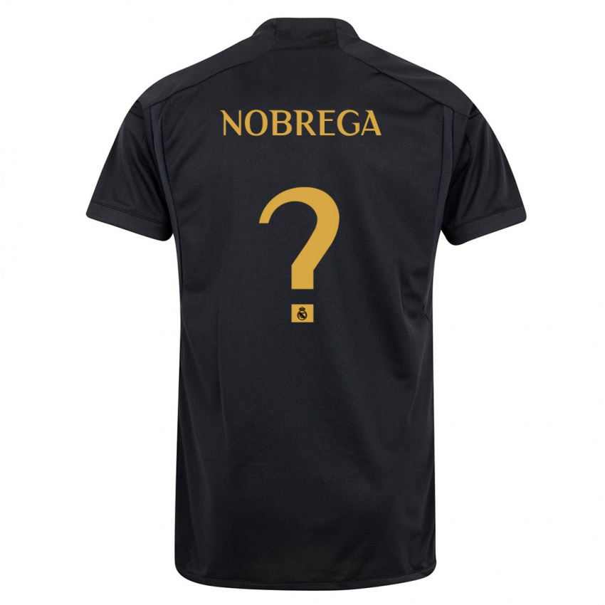 Niño Camiseta Abraham Nobrega #0 Negro Equipación Tercera 2023/24 La Camisa Chile