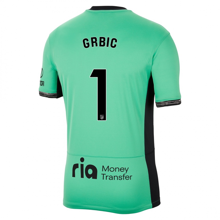 Niño Camiseta Ivo Grbic #1 Primavera Verde Equipación Tercera 2023/24 La Camisa Chile