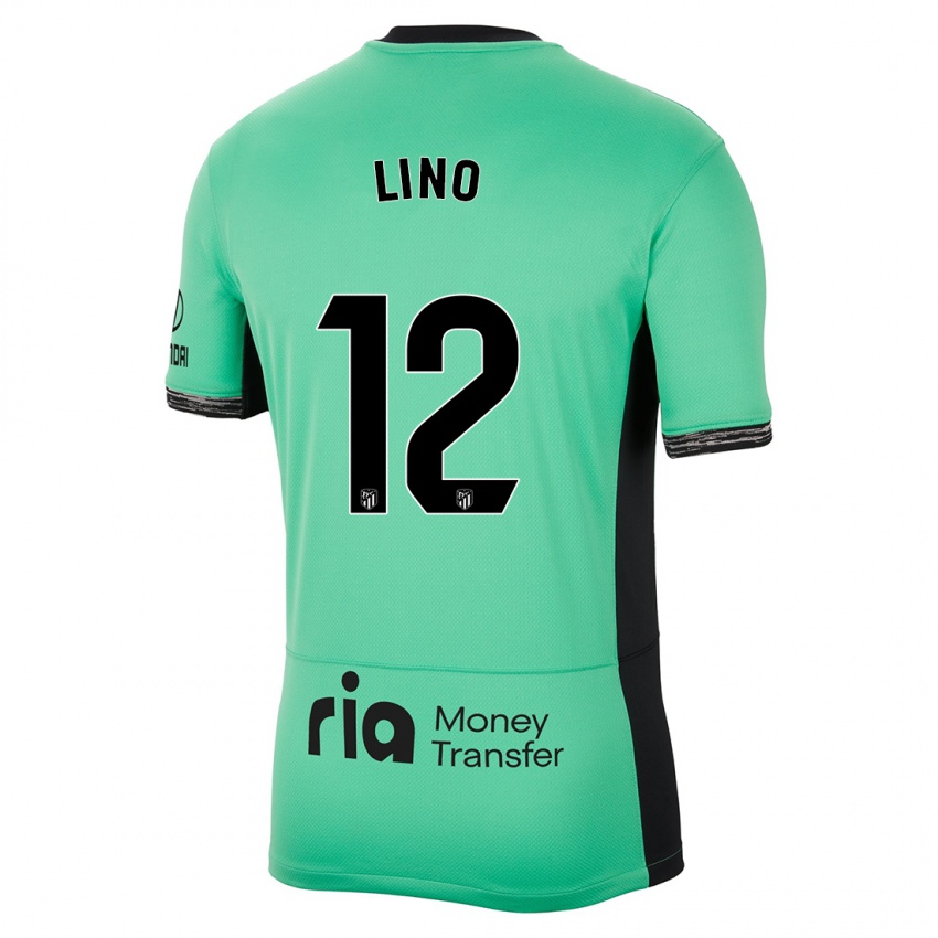 Niño Camiseta Samuel Lino #12 Primavera Verde Equipación Tercera 2023/24 La Camisa Chile