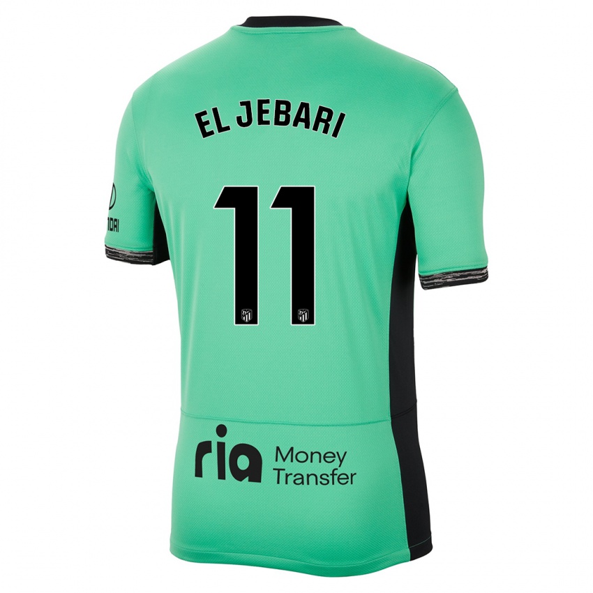 Niño Camiseta Salim El Jebari #11 Primavera Verde Equipación Tercera 2023/24 La Camisa Chile