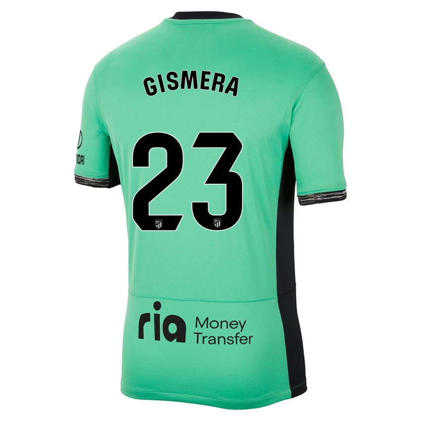 Niño Camiseta Aitor Gismera #23 Primavera Verde Equipación Tercera 2023/24 La Camisa Chile