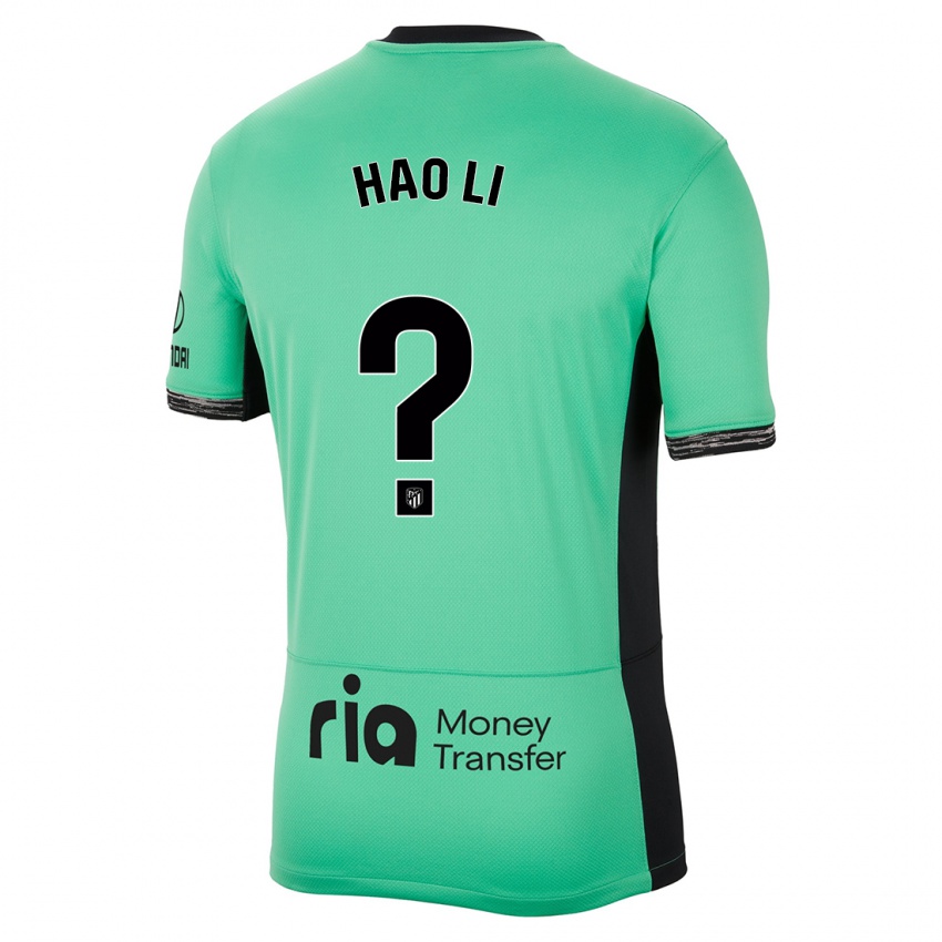 Niño Camiseta Hao Li #0 Primavera Verde Equipación Tercera 2023/24 La Camisa Chile