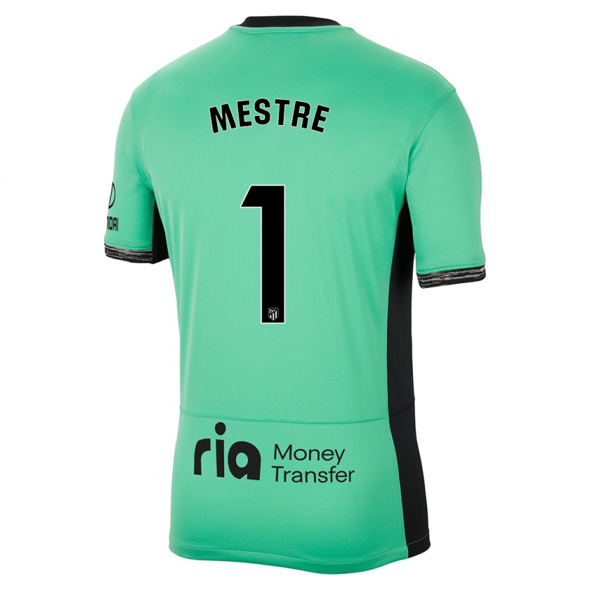 Niño Camiseta Sergio Mestre #1 Primavera Verde Equipación Tercera 2023/24 La Camisa Chile