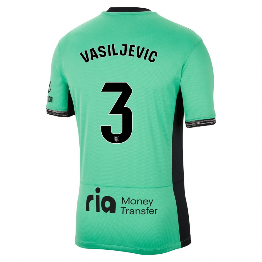 Niño Camiseta Ivan Vasiljevic #3 Primavera Verde Equipación Tercera 2023/24 La Camisa Chile
