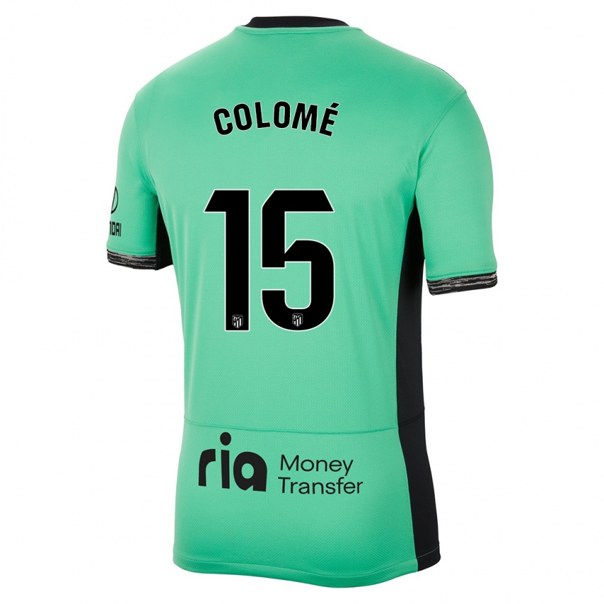 Niño Camiseta Jan Colomé #15 Primavera Verde Equipación Tercera 2023/24 La Camisa Chile