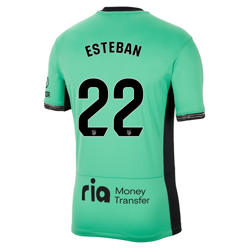 Niño Camiseta Paco Esteban #22 Primavera Verde Equipación Tercera 2023/24 La Camisa Chile