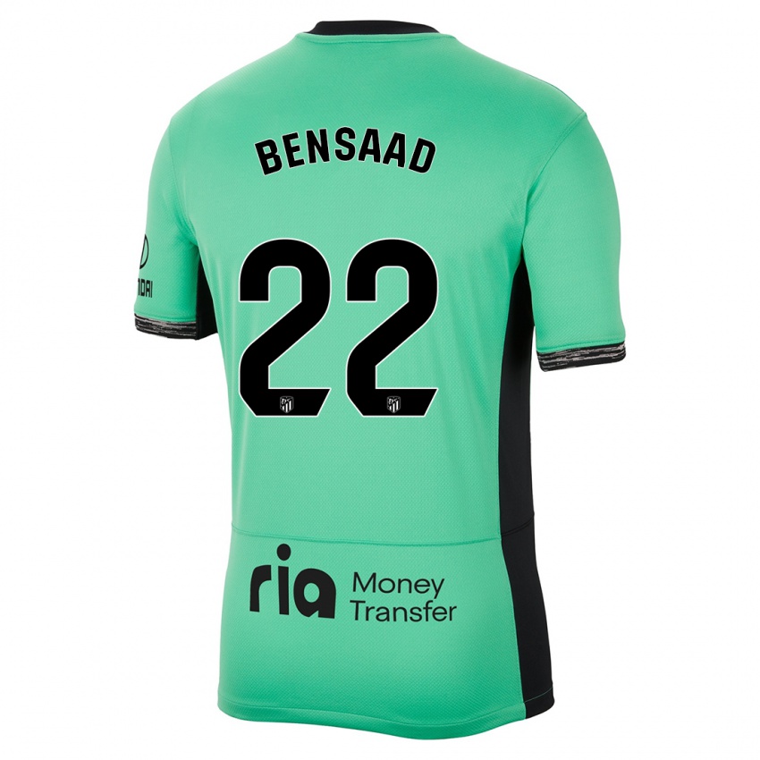 Niño Camiseta Adnane Bensaad #22 Primavera Verde Equipación Tercera 2023/24 La Camisa Chile