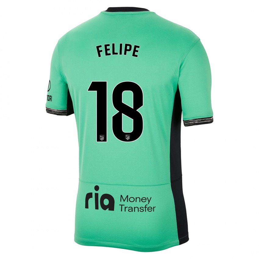 Niño Camiseta Felipe #18 Primavera Verde Equipación Tercera 2023/24 La Camisa Chile