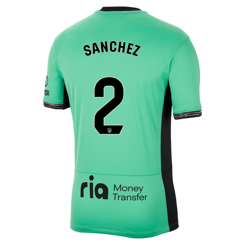 Niño Camiseta Ricard Sanchez #2 Primavera Verde Equipación Tercera 2023/24 La Camisa Chile