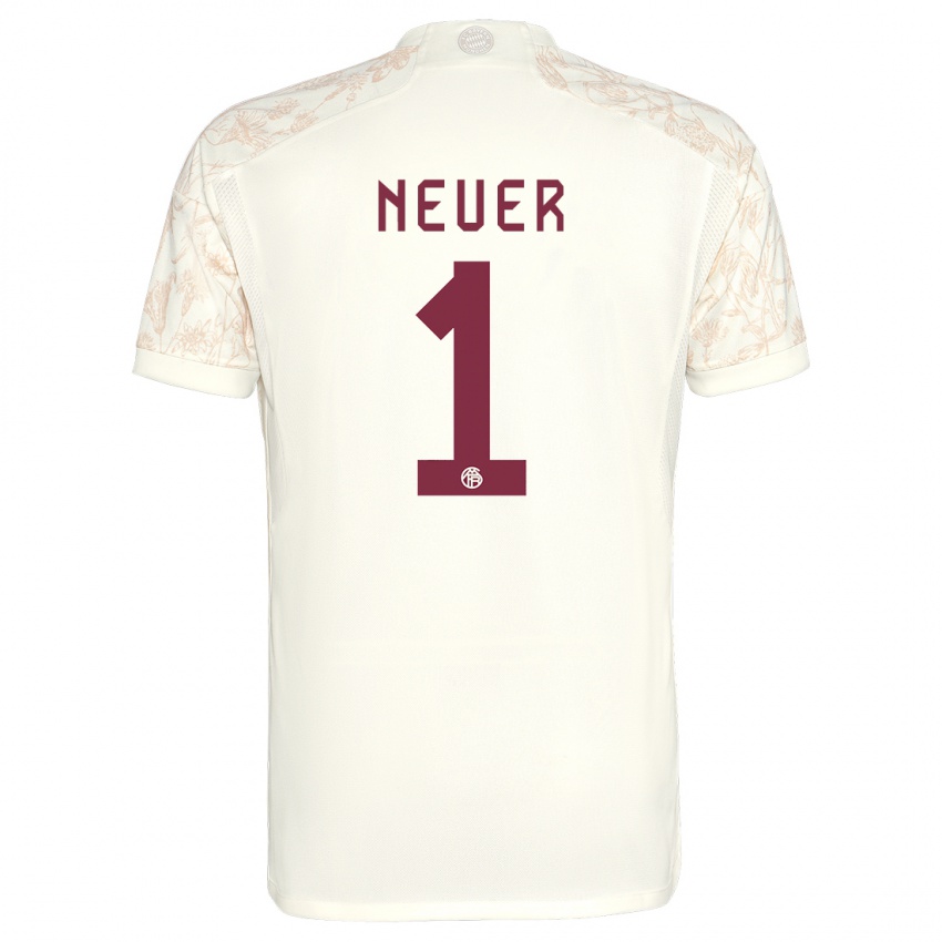 Niño Camiseta Manuel Neuer #1 Blanquecino Equipación Tercera 2023/24 La Camisa Chile