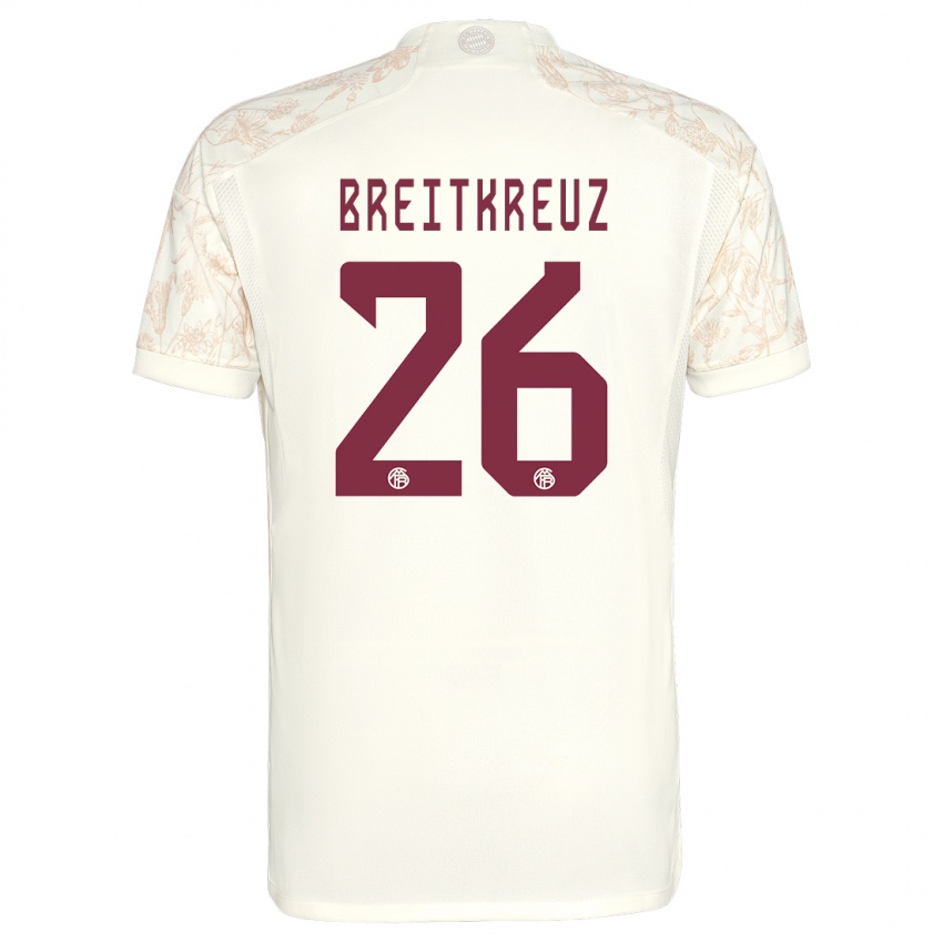Niño Camiseta Steve Breitkreuz #26 Blanquecino Equipación Tercera 2023/24 La Camisa Chile