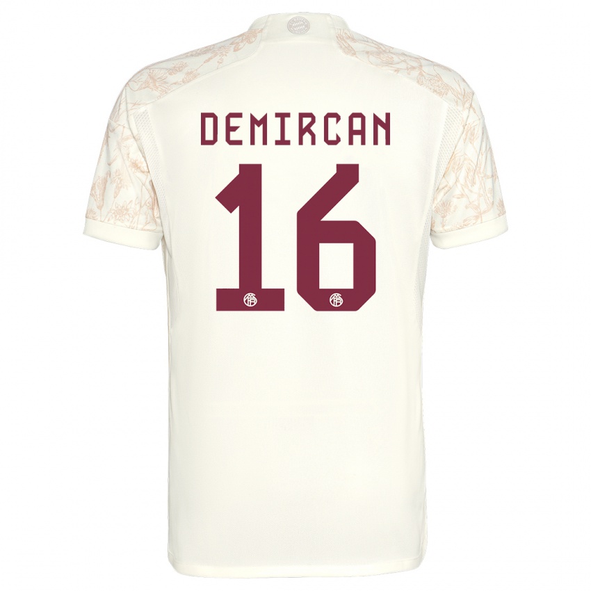 Niño Camiseta Emirhan Demircan #16 Blanquecino Equipación Tercera 2023/24 La Camisa Chile