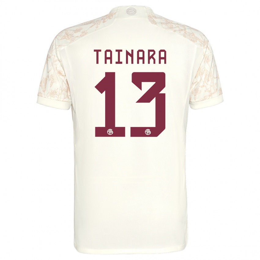 Niño Camiseta Tainara #13 Blanquecino Equipación Tercera 2023/24 La Camisa Chile
