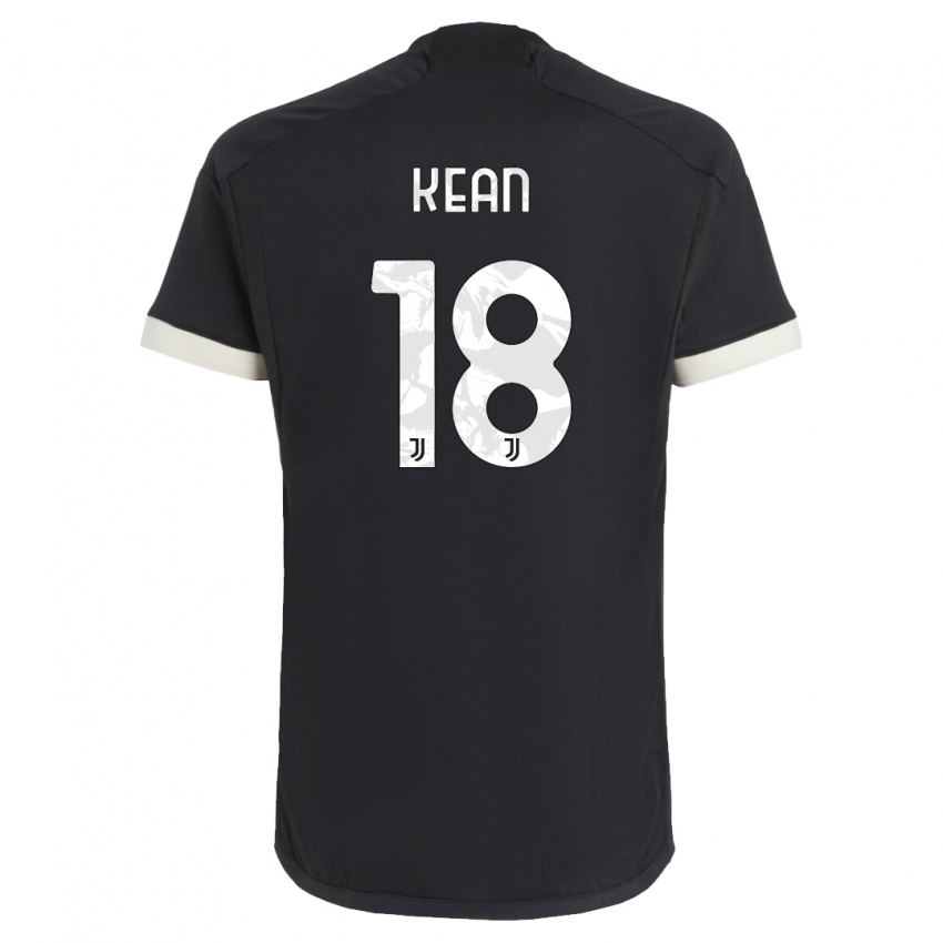 Niño Camiseta Moise Kean #18 Negro Equipación Tercera 2023/24 La Camisa Chile