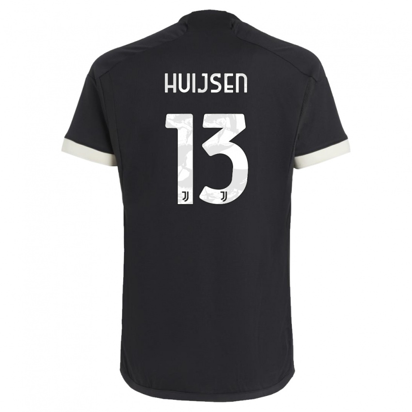 Niño Camiseta Dean Huijsen #13 Negro Equipación Tercera 2023/24 La Camisa Chile