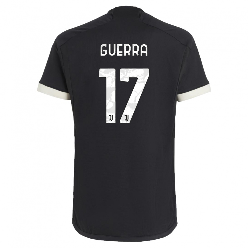 Niño Camiseta Simone Guerra #17 Negro Equipación Tercera 2023/24 La Camisa Chile