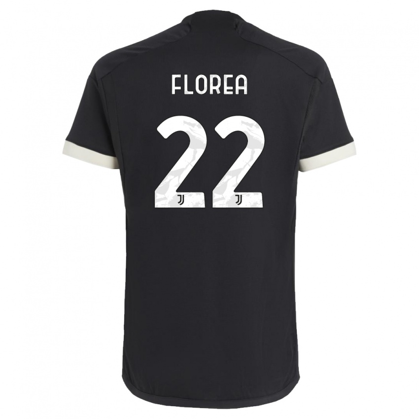 Niño Camiseta Andrei Florea #22 Negro Equipación Tercera 2023/24 La Camisa Chile