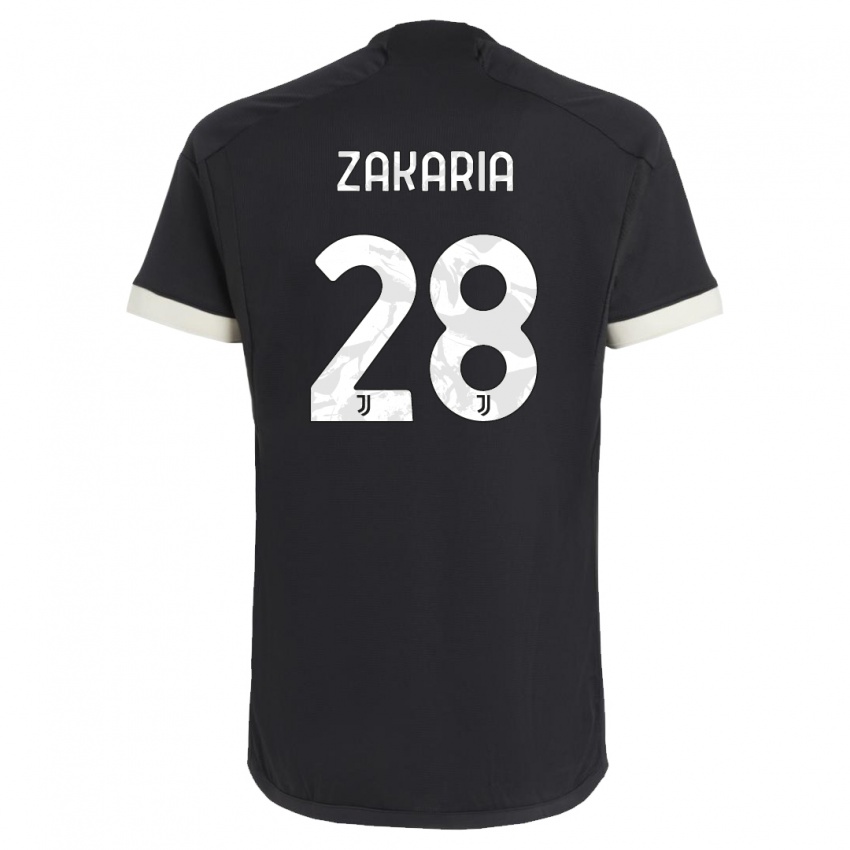 Niño Camiseta Denis Zakaria #28 Negro Equipación Tercera 2023/24 La Camisa Chile