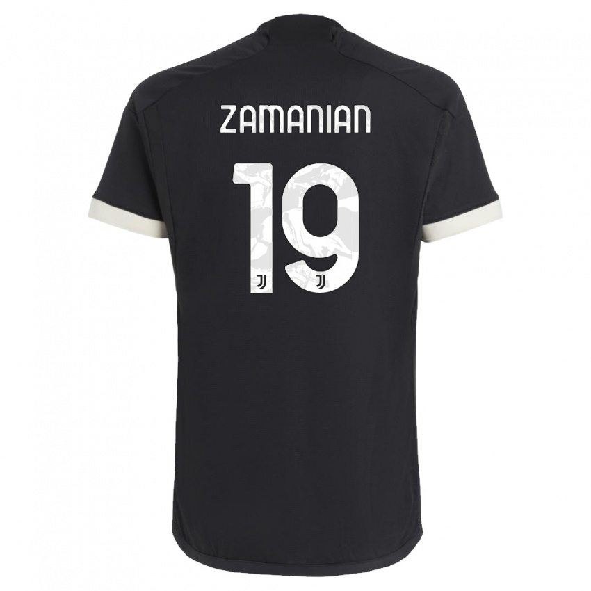 Niño Camiseta Annahita Zamanian #19 Negro Equipación Tercera 2023/24 La Camisa Chile