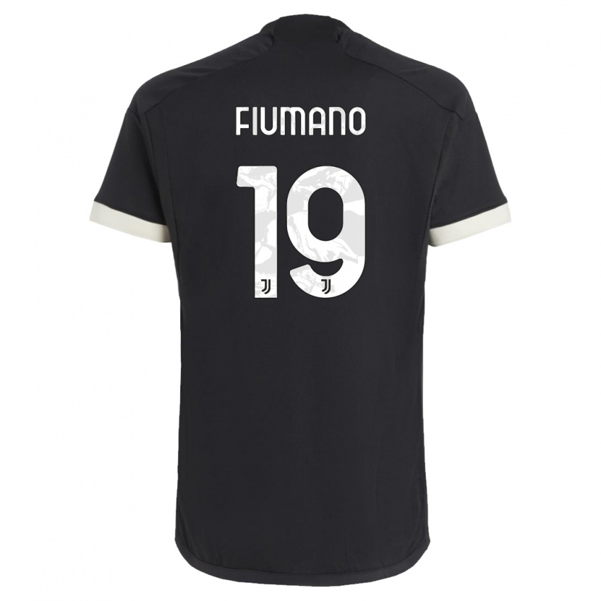 Niño Camiseta Filippo Fiumano #19 Negro Equipación Tercera 2023/24 La Camisa Chile